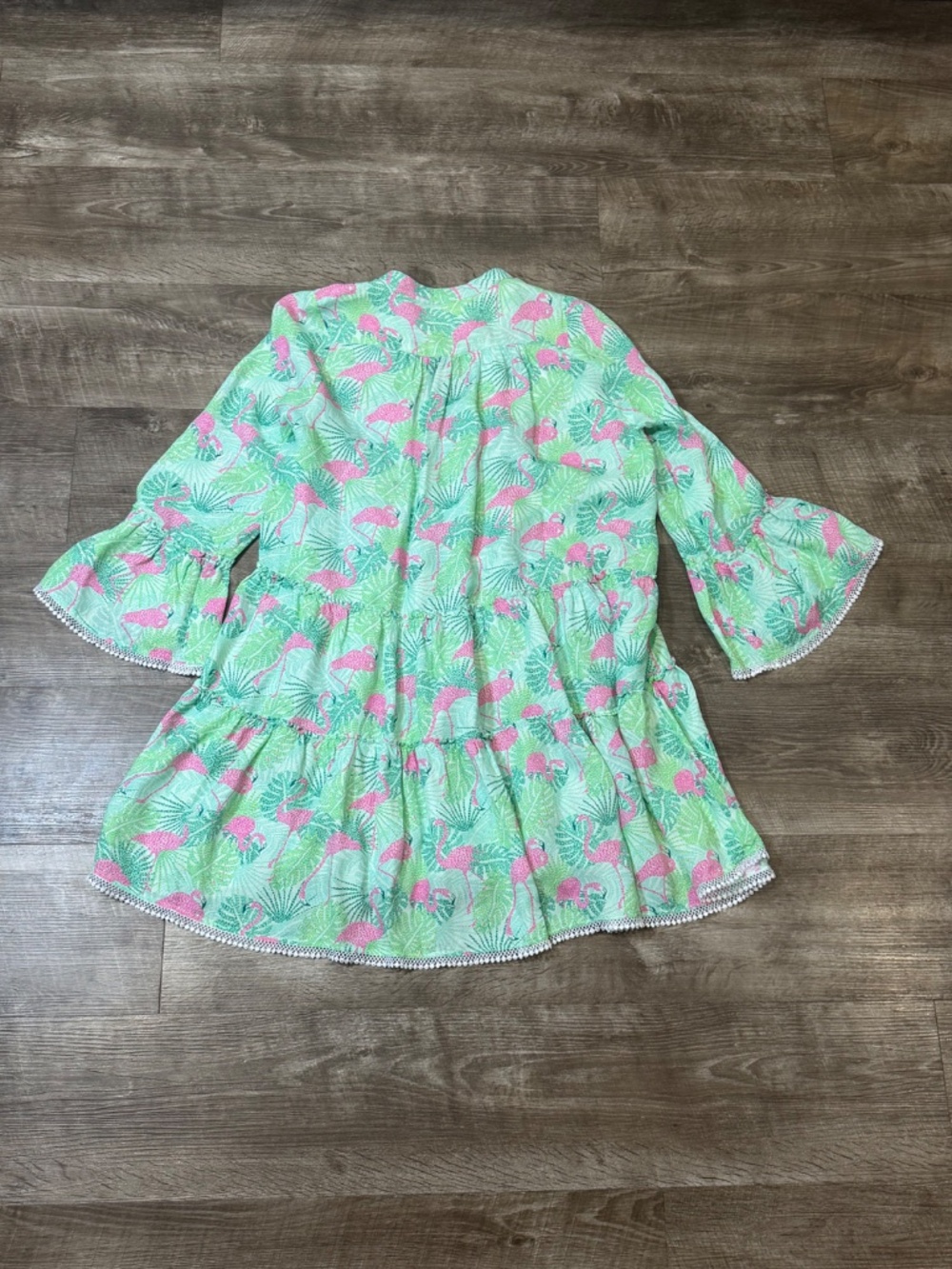 Kenny Flowers women’s The Sunshine State of Mind Womens Summer Dress Flamingos L - Picture 6 of 7